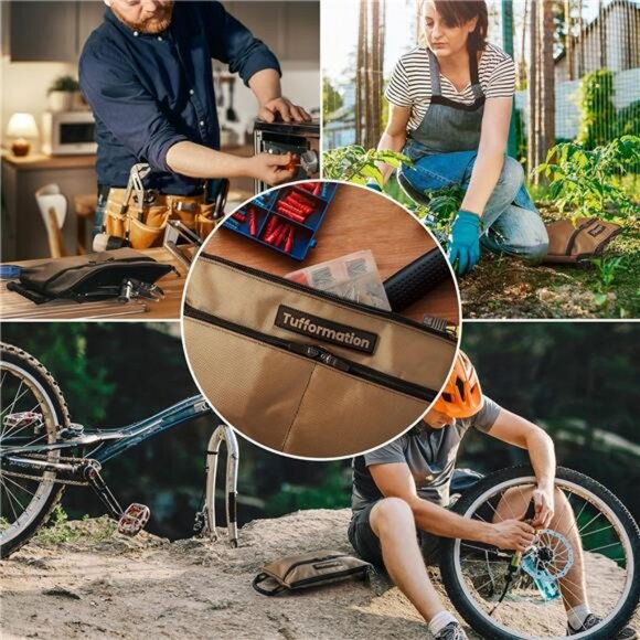 Small Tool Pouch, 3 PCS Tool Bag Organizer with Zipper. Small Tool Bag - Picture 6 of 7